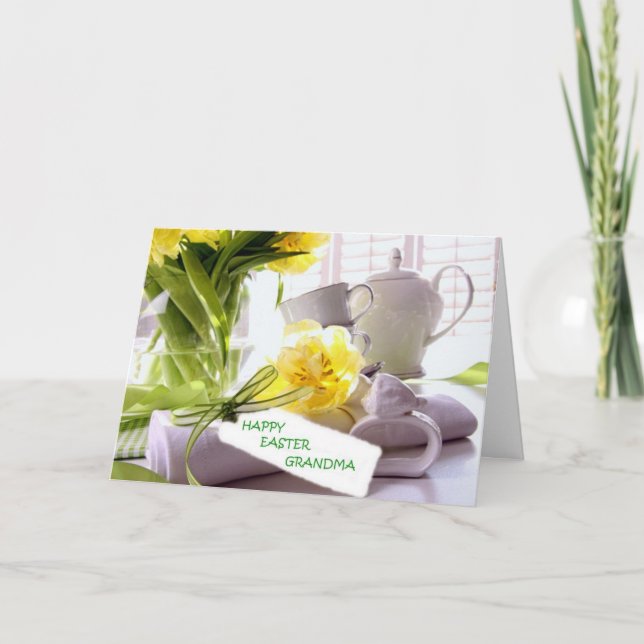 TARJETA FESTIVA ESPECIAL DE FELIZ GRANDMA-U ORIENTAL (Anverso)