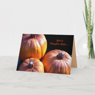 Tarjeta Festiva Especie de calabaza