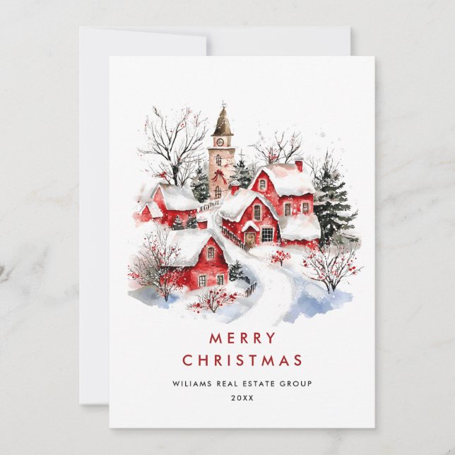 Tarjeta Festiva Espectacular empresa de Navidades de países Minima (Anverso)