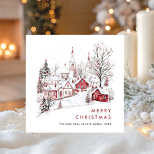 Tarjeta Festiva Espectacular empresa de Navidades de países Minima