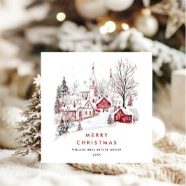 Tarjeta Festiva Espectacular empresa de Navidades de países Minima