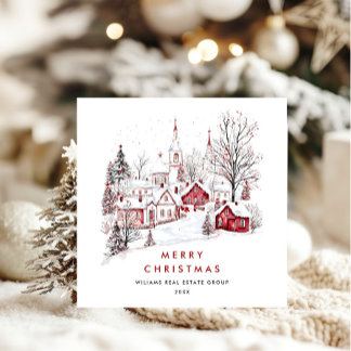 Tarjeta Festiva Espectacular empresa de Navidades de países Minima