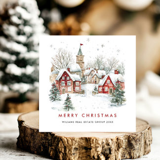 Tarjeta Festiva Espectacular empresa de Navidades de países Minima