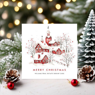 Tarjeta Festiva Espectacular empresa de Navidades de países Minima