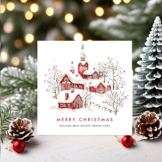 Tarjeta Festiva Espectacular empresa de Navidades de países Minima