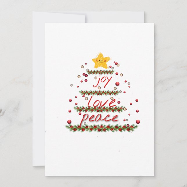Tarjeta Festiva Espectáculo de TV de amigos, amor, paz y alegría á (Anverso)