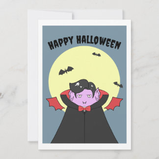 Tarjeta Festiva Espeluznante vampiro