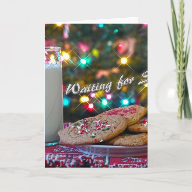 Tarjeta Festiva Esperando a Santa María (Anverso)