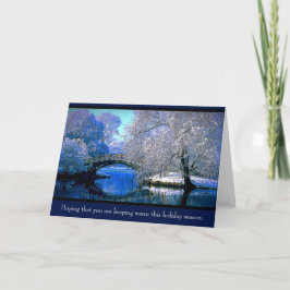 Tarjeta Festiva Esperando que estés caliente...