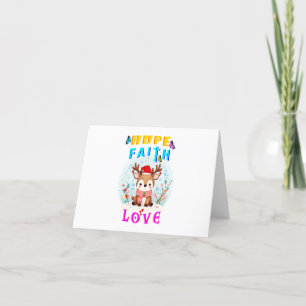 Tarjeta Festiva Esperanza Fe Amor