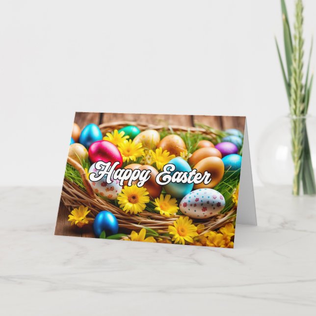 Tarjeta Festiva Espero Que Tengas Una Maravillosa Pascua (Anverso)