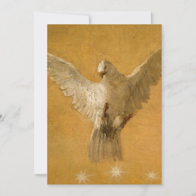 Tarjeta Festiva Espíritu de Dios por Giovanni Battista Tiepolo (Anverso)