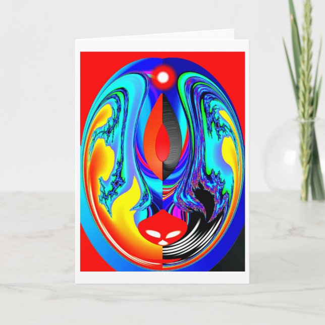 Tarjeta Festiva Espíritu de fuego (Anverso)