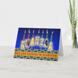 Tarjeta Festiva Espíritu de Kwanzaa
