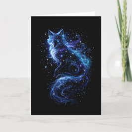 Tarjeta Festiva Espíritu Zorro Celestial