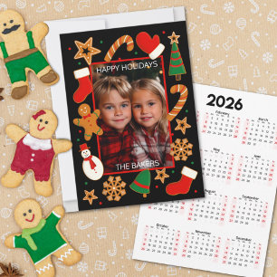 Tarjeta Festiva Espíritus de hormigón Brillante Calendario de foto