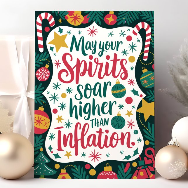 Tarjeta Festiva Espíritus divertidos aumentan más que los Navidade (Subido por el creador)