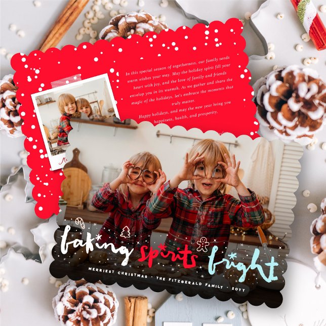 Tarjeta Festiva Espíritus en el hormigueo Navidades brillantes (Subido por el creador)