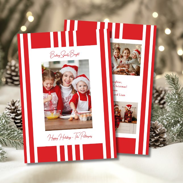 Tarjeta Festiva Espíritus en masa Navidades brillantes Foto famili (Subido por el creador)