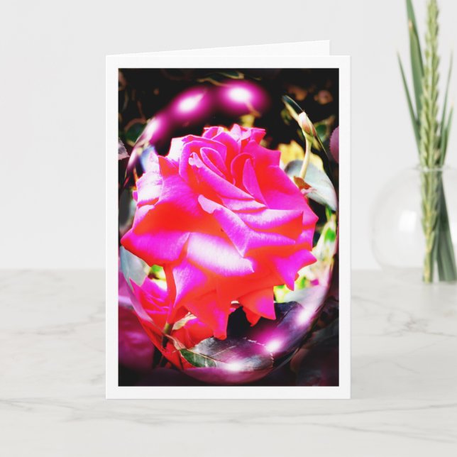 Tarjeta Festiva Espíritus Rosas (Anverso)