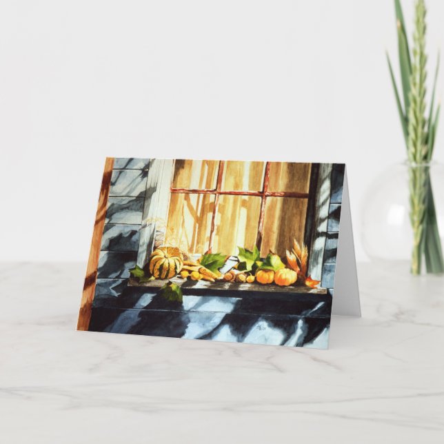 Tarjeta Festiva Esplendor de otoño (Anverso)