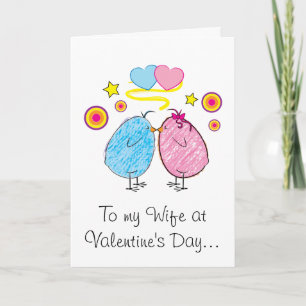 Tarjeta Festiva Esposa el día de San Valentín
