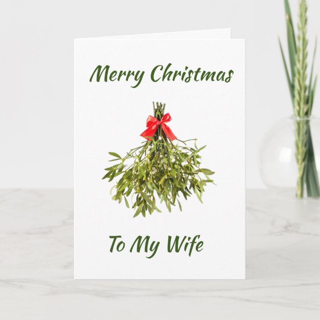 TARJETA FESTIVA **ESPOSA PESADA** AMOR A LOS NAVIDADES (Anverso)