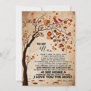 Tarjeta Festiva Esposo A Mi Esposo Yo Veo Hogar