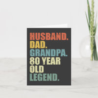 Esposo Papá Abuelo Leyenda de 80 Años Cumpleaños 8