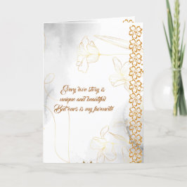 Tarjeta Festiva Esposo romántico Esposa de amor Cita Floral Valent