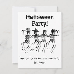 Tarjeta Festiva Esqueletos danzantes (HolidayMix)