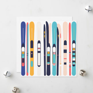 Tarjeta Festiva Esquís