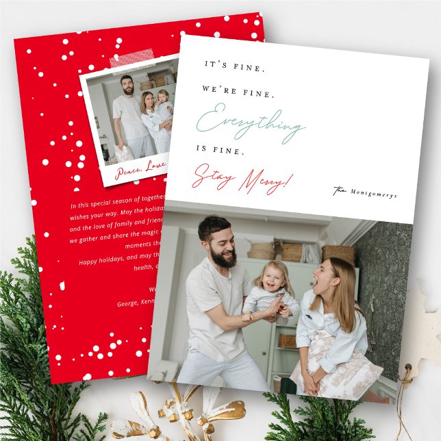 Tarjeta Festiva Está bien que estemos bien, todo está bien. (Subido por el creador)