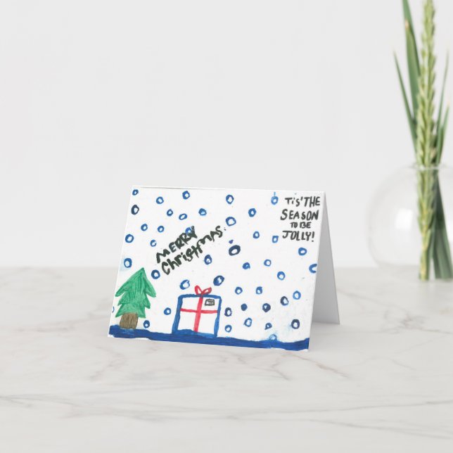 Tarjeta Festiva Esta es la carta de los Navidades de temporada (Anverso)