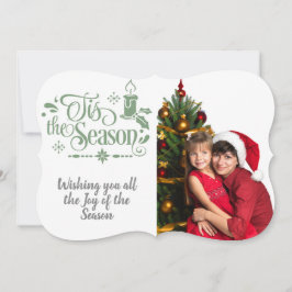 Tarjeta Festiva Esta es la cita de la temporada/Navidades/Foto/ te