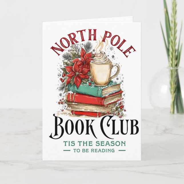 Tarjeta Festiva 'Esta es la estación para leer (Anverso)