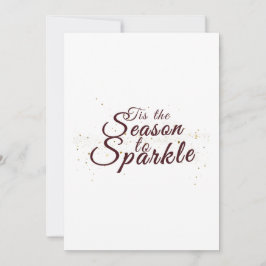 Tarjeta Festiva Esta es la temporada de esparkle, elegancia Navida