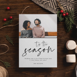 Tarjeta Festiva Esta es la temporada de Navidades de fotografía mo