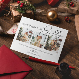 Tarjeta Festiva Esta Es La Temporada De Ser Jolly | COLLAGE DE FOT