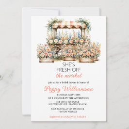 Tarjeta Festiva Está fuera del mercado invitando a duchas de novia