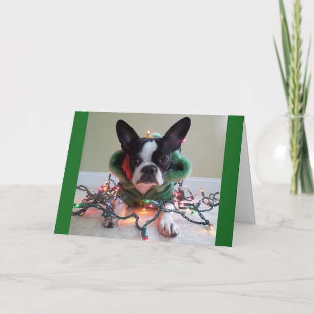 Tarjeta Festiva ¡Esta materia del DUENDE es TRABAJO! (Anverso)