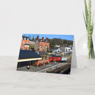 Tarjeta Festiva estación de ferrocarril de Llangollen
