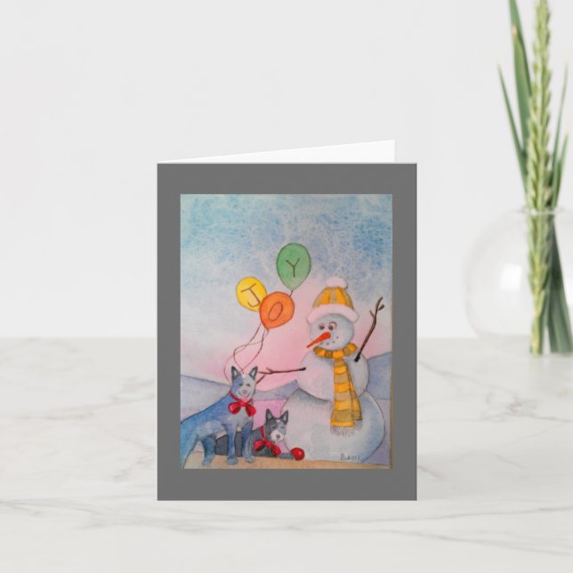 Tarjeta Festiva Estación de la alegría (Anverso)