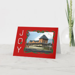 Tarjeta Festiva Estación de tren Bristol Virginia Joy