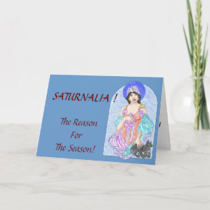 Tarjeta Festiva Estación del Saturnalia