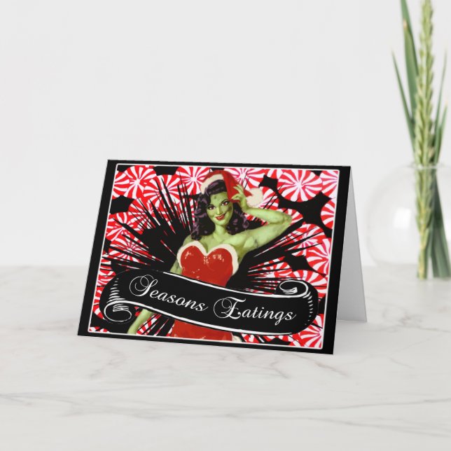 Tarjeta Festiva Estaciones Eatings (Anverso)