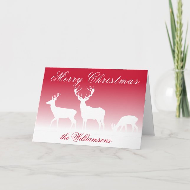 Tarjeta Festiva Estadios blancos de invierno (Anverso)