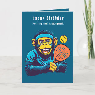 Tarjeta Festiva Estado de los animales Padel Fiesta: completamente