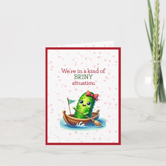 Tarjeta Festiva Estamos En Una Especie De Situación Salmuera San V (Anverso)