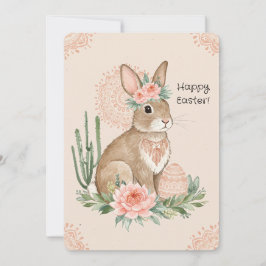 Tarjeta Festiva Estampados y material imprimible del conejo de Pas